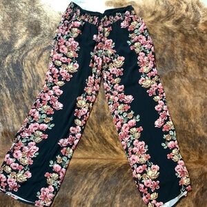 Linen type drawstring pant